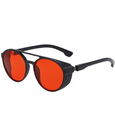 Rectangular Men Vintage Eye Sunglasses Retro Eyewear Fashion Radiation Protection - Red - C2190OKYWM0 $21.12