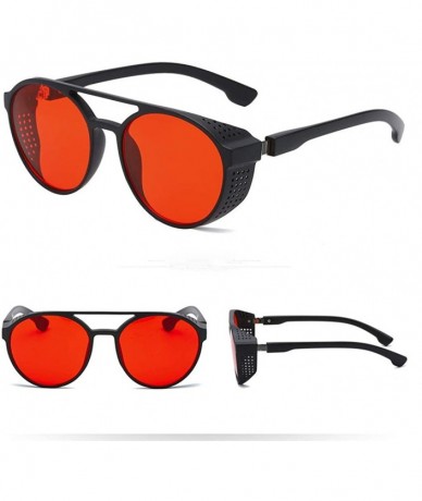 Rectangular Men Vintage Eye Sunglasses Retro Eyewear Fashion Radiation Protection - Red - C2190OKYWM0 $21.12