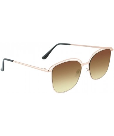 Square Women Men Stylish Oversized Sunglasses with UV400 Protection Hollow Out Design Metal Frame - Pink - CR18Z44YR6A $26.36