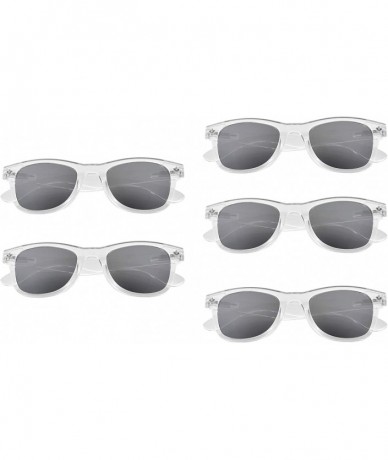 Round Classic Bifocal Sunglasses for Women 5 Pack - Sgs027 Silver Mirror-5pc - CE18WHDWDNO $43.11