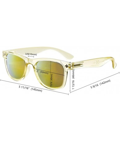 Round Classic Bifocal Sunglasses for Women 5 Pack - Sgs027 Silver Mirror-5pc - CE18WHDWDNO $43.11