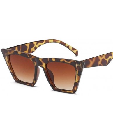 Oversized Cat Eye Women Sunglasses Brand Designer Retro Sunglass Man Fashion Female Black - Black - CN18XGE4HIX $18.02