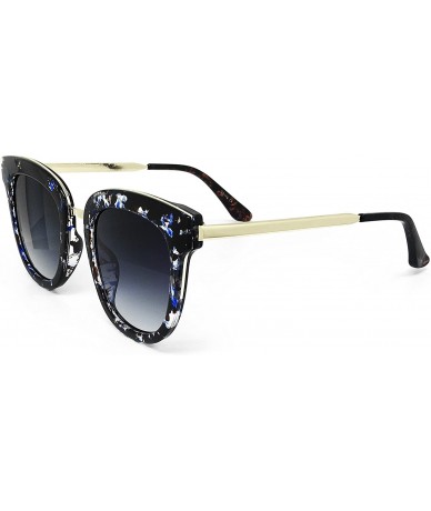 Oversized 6708 Premium Oversize Womens Mens Mirror Funky Fashion Candy Sunglasses - Metal Arm - CE183L7ULGI $31.47