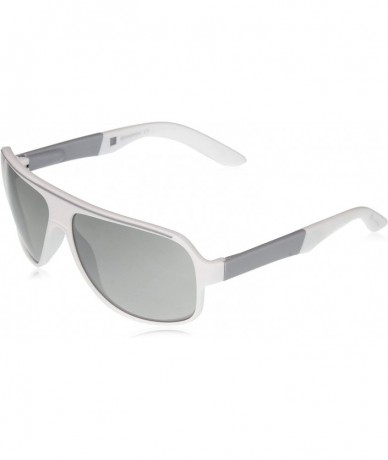 Shield Men's 573SP Rectangular Sunglasses with 100% UV Protection- 62 mm - White & Grey - CH128SHDEBZ $50.01