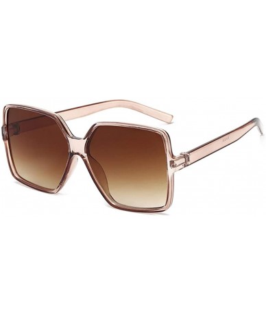 Square Women Fire Flame Sunglasses Rimless Wave Sun Glasses Novelty Eye Glasses Eyewear - Square-brown - C1198XTYT42 $17.26