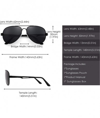 Aviator Retro Polarized Aviator Sunglasses for Men Women Metal Frame With Srping Hinges UV400 Protection - CJ194EQN2WA $22.94