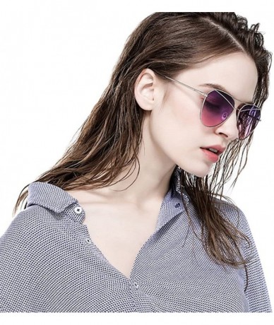 Goggle Trend men and women with sunglasses Sunglasses with personality - Purple Color - CU18DWX43LA $48.02