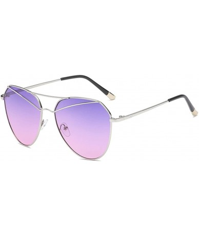 Goggle Trend men and women with sunglasses Sunglasses with personality - Purple Color - CU18DWX43LA $48.02