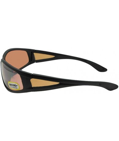 Wrap Wrap Around Non Polarized Driving Lens Bifocal Sunglasses B132 - Flat Black Frame - C218Z7UAT3Q $30.23