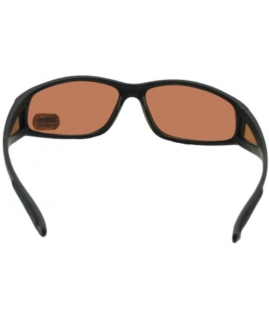 Wrap Wrap Around Non Polarized Driving Lens Bifocal Sunglasses B132 - Flat Black Frame - C218Z7UAT3Q $30.23