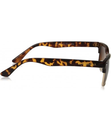 Rectangular Men's R1425 Rectangular Sunglasses- 54 mm - Matte Tortoise - C9129HH0D37 $76.45