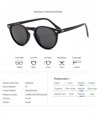 Oval Polarized Sunglasses Men Women Fashion RoundLens TR90 Frame Er Driving Sun Glasses Oculos De Sol UV400 - CA199C4U89K $32.54