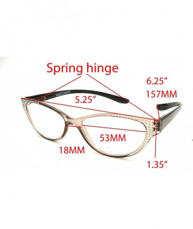 Sport Lightweight Plastic Hanging Reading Glasses Free Pouch SPRING HINGE - Crystal Smoke - C517YISHSTI $32.80