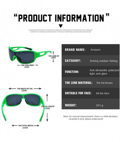 Sport Fluorescent green Tac Polarized sports sunglasses for Men Women Youth Baseball Military Motorcycle Fishing - C318E84NDO...