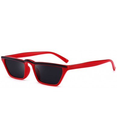 Square Classic Style Sunglasses with Polarized Lenses for Men or Women - Red - C618C3TXQ7D $18.65