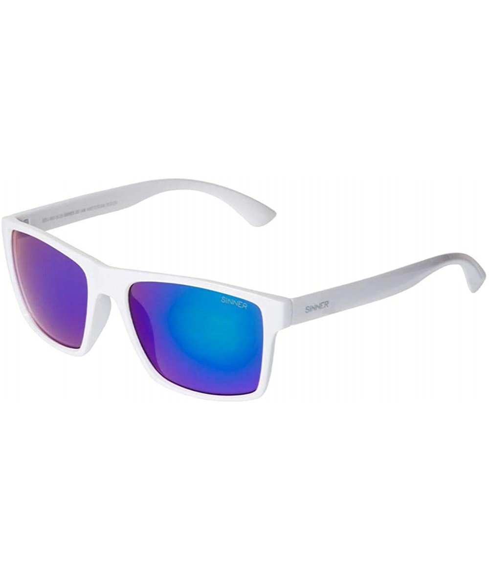 Semi-rimless Sunglasses for Men and Women - Sun Protection & Vintage- UV400 Protection - Grail - White - CV18NWNWMCW $37.87