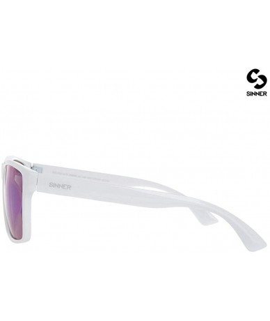 Semi-rimless Sunglasses for Men and Women - Sun Protection & Vintage- UV400 Protection - Grail - White - CV18NWNWMCW $37.87