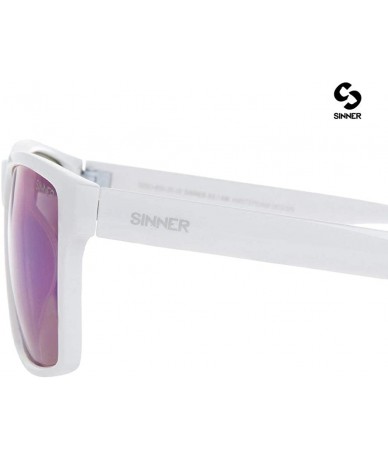 Semi-rimless Sunglasses for Men and Women - Sun Protection & Vintage- UV400 Protection - Grail - White - CV18NWNWMCW $37.87