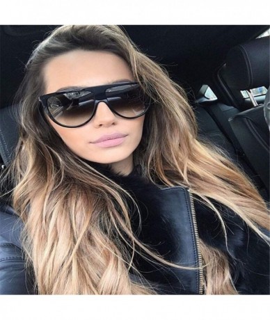 Oversized Classic Big Frame Sunglasses Women/men Models Outdoor Fashion Popular Sun Glasses Female UV400 - C4 - C7199CGXN2R $...