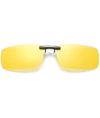 Rectangular Clip-on Polarized Frameless Lens Flip Up Clip on Prescription Sunglasses - Type 7 - C118Q9TWTTK $17.12