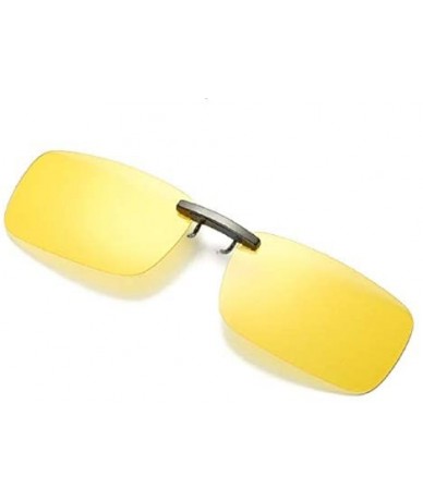 Rectangular Clip-on Polarized Frameless Lens Flip Up Clip on Prescription Sunglasses - Type 7 - C118Q9TWTTK $17.12