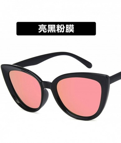 Cat Eye Luxury Mirror Cute Sexy Cat Eye Sunglasses Women Metal Retro Small Vintage Female Sun Glasses - 5 - CG198A28IHK $59.46