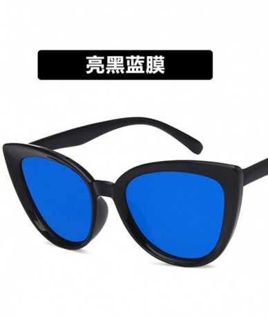 Cat Eye Luxury Mirror Cute Sexy Cat Eye Sunglasses Women Metal Retro Small Vintage Female Sun Glasses - 5 - CG198A28IHK $59.46