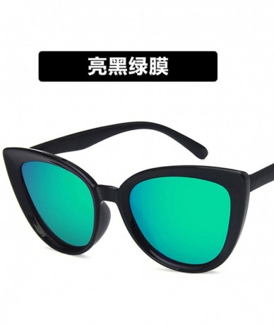 Cat Eye Luxury Mirror Cute Sexy Cat Eye Sunglasses Women Metal Retro Small Vintage Female Sun Glasses - 5 - CG198A28IHK $59.46