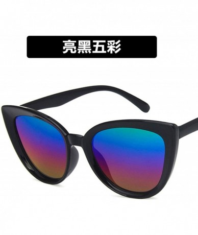 Cat Eye Luxury Mirror Cute Sexy Cat Eye Sunglasses Women Metal Retro Small Vintage Female Sun Glasses - 5 - CG198A28IHK $59.46