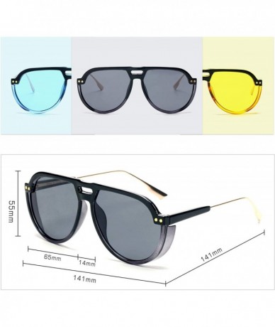 Aviator Aviator Fashion Designer Sunglasses for Men Women with UV Protection - Blue - CR18LRKZ790 $19.80