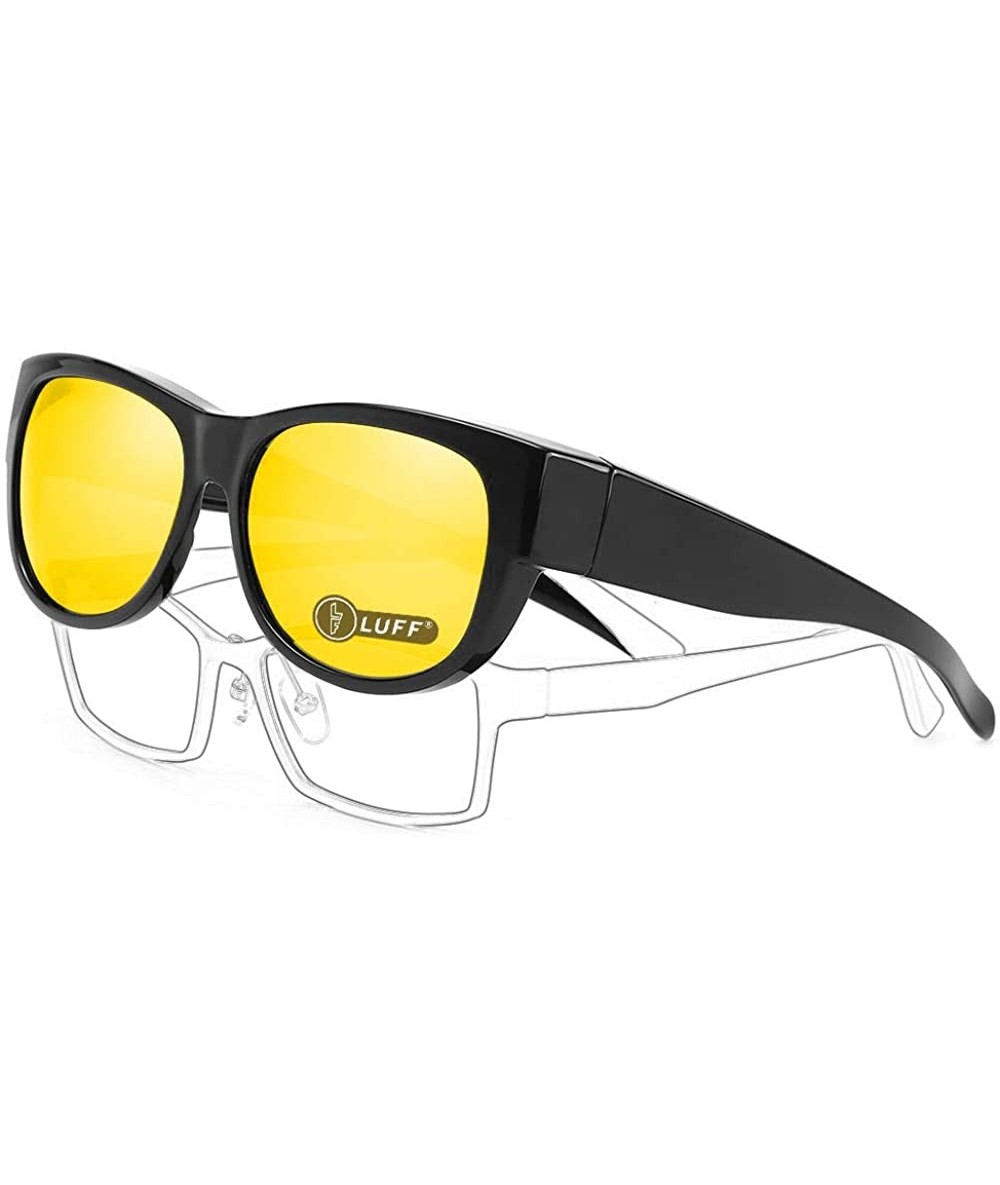 Sport glasses anti glare suitable prescription - Night - C218XSMKQRW $33.95