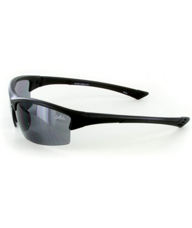 Sport "Stone Creek MX1" Men's Wrap-Around Bifocal Reading Sports Sunglasses (Black w/Smoke +1.50) - CV11609XT5F $51.99