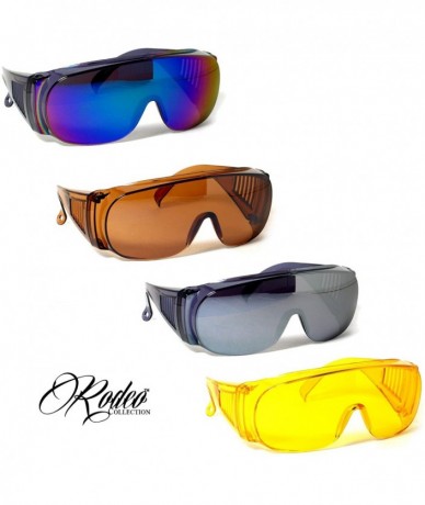 Oversized M3 Fit Over Prescription Rx No Blind-spot Driver Day & Night Wrap Around Sun Glasses - Amber - CW11U0Y3BDL $25.58