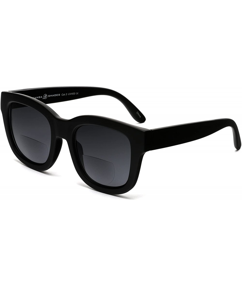 Wayfarer Bifocal Reader Sunglasses Marlene Dietrich Reading Glasses Under the Sun - Black - CG189AN99MX $44.26