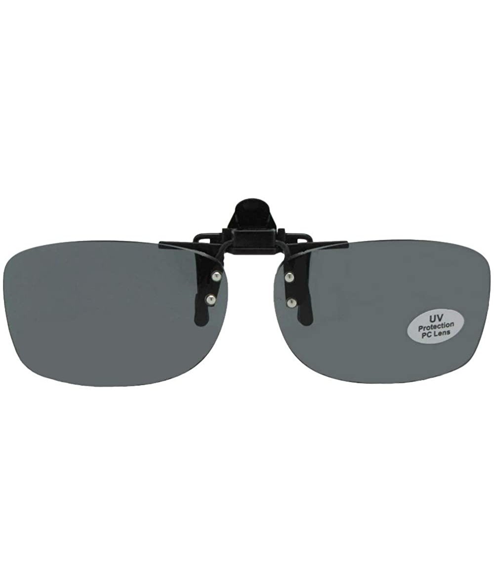 Rectangular Flip Up Rectangular Non Polarized Gray Lenses - CA18NUZS263 $24.44