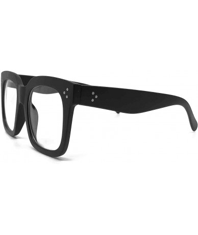 Sport 1762 Premium Oversize XXL Women Men Style Fashion Sunglasses - Clear/ Matte Black - C2199U3TEYC $27.90