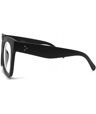 Sport 1762 Premium Oversize XXL Women Men Style Fashion Sunglasses - Clear/ Matte Black - C2199U3TEYC $27.90