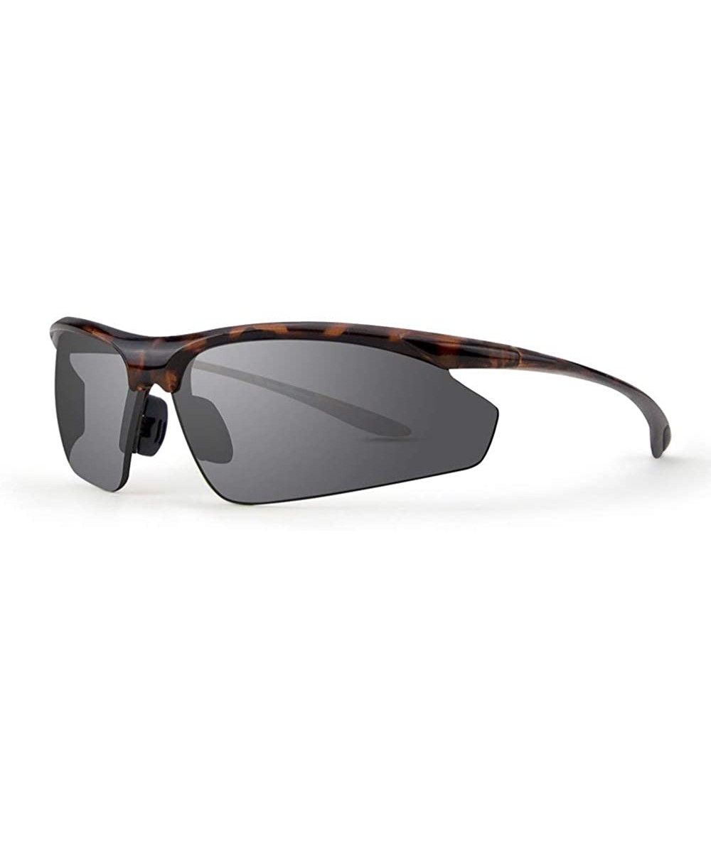 Sport 6 Sport Sunglasses with Tortoise Frame and Polarized Super-Hydrophobic Smoke Lens - CG18E52YR4Q $31.78