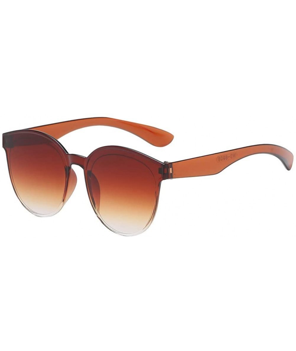 Semi-rimless Sunglasses Transparent Lightweight - N - CV194YTOLM8 $15.37