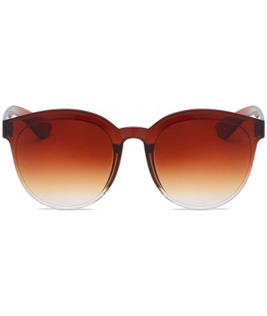 Semi-rimless Sunglasses Transparent Lightweight - N - CV194YTOLM8 $15.37