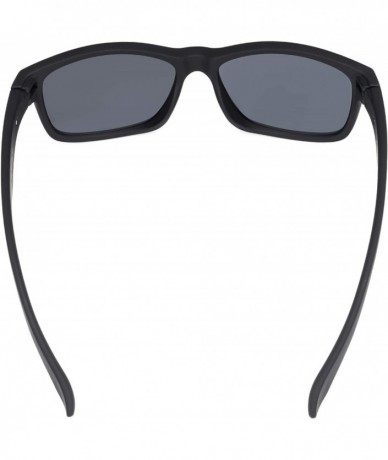 Rectangular Large Size Retro Vintage Shades Nylon Sunglasses 100% UV protection for men and women - Black - CS18XOQ3QXI $33.83