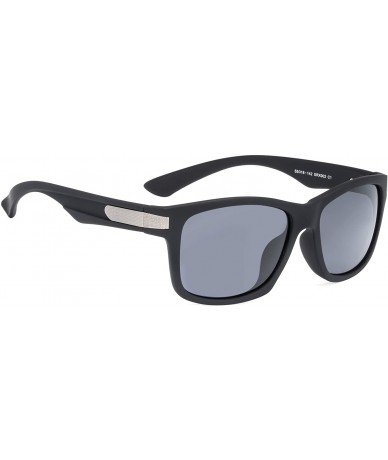 Rectangular Large Size Retro Vintage Shades Nylon Sunglasses 100% UV protection for men and women - Black - CS18XOQ3QXI $33.83