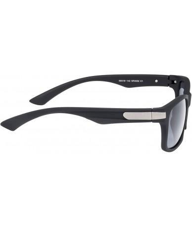 Rectangular Large Size Retro Vintage Shades Nylon Sunglasses 100% UV protection for men and women - Black - CS18XOQ3QXI $33.83