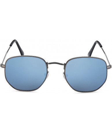 Sport Unisex Metal Frame - Flat Lens - Retro Design - Blue - CH1884Y9H3Y $28.30