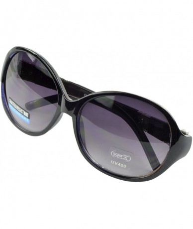 Round Women's Celebrity Style Sunglasses - Oversized Retro Style - Brown-iii - CA12DFL9EKT $16.53