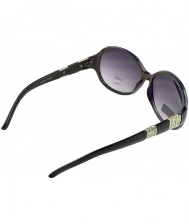 Round Women's Celebrity Style Sunglasses - Oversized Retro Style - Brown-iii - CA12DFL9EKT $16.53