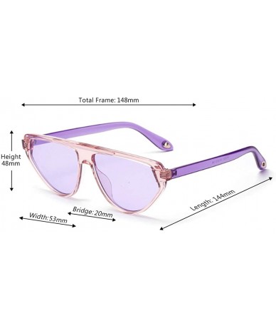 Cat Eye Retro Vintage Women's Cat Eye Sunglasses Plastic Frame Eyewear UV400 - Purple - CQ18NQG7C3G $18.31