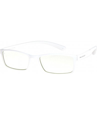 Aviator Philosopher Collection "The Confucius" Designer Square Eyeglasses - Matte White/Clear - CI18E52ZS2G $42.21