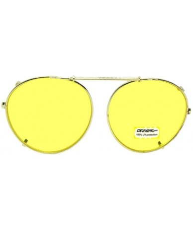 Round Polarized Yellow Sunglasses Gold Light Height - CF189X20283 $29.18