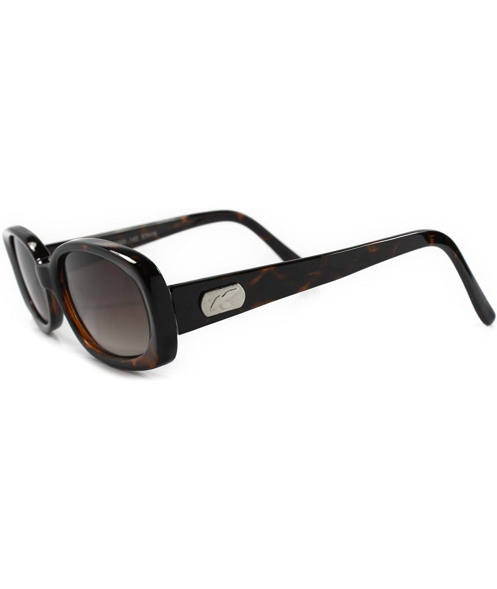 Rectangular 80s 90s Hipster Vintage Rectangle Sunglasses - Tortoise - CO18ECDUXL3 $24.11